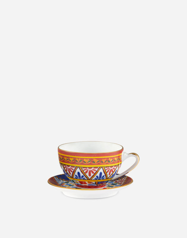 Carretto Teacup and Saucer Multicolor