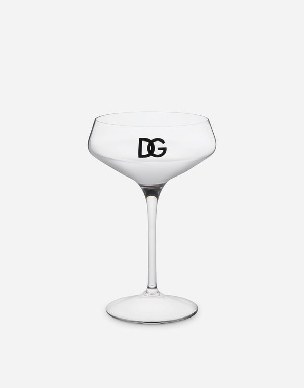 DG Logo Set 2 Champagne Glasses