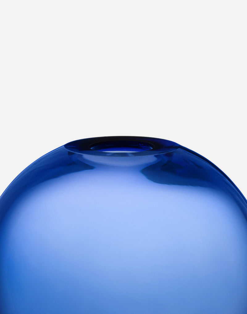 Blue Transparent Vase
