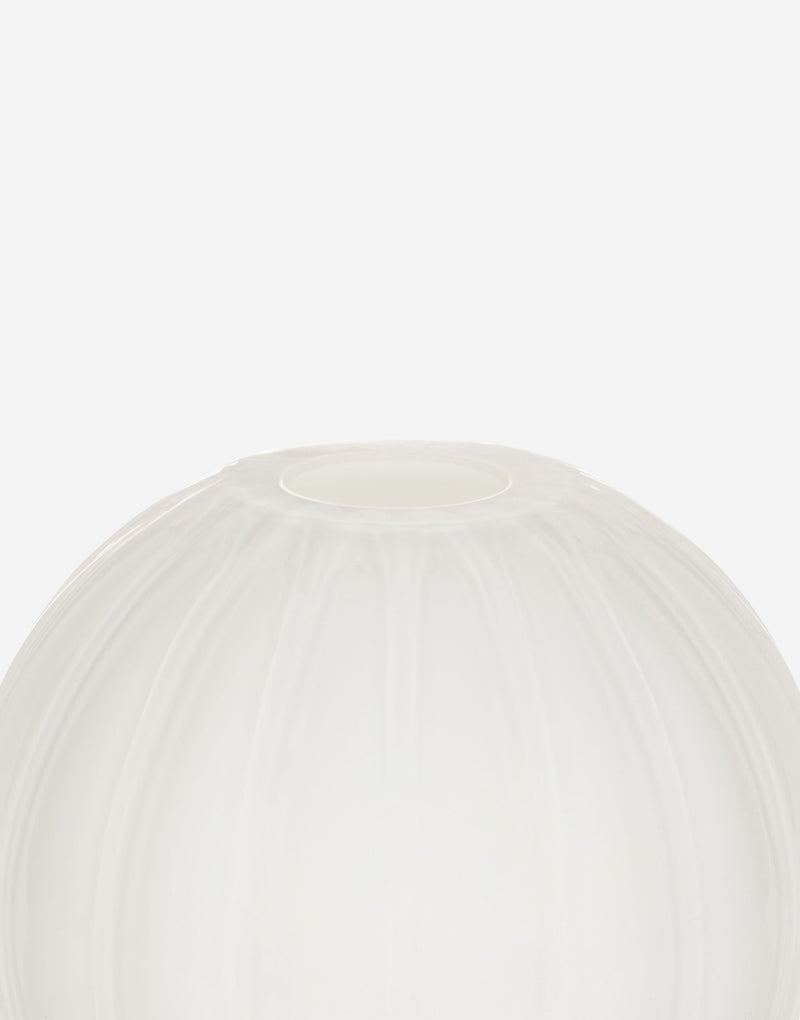 White Layered Glass Vase