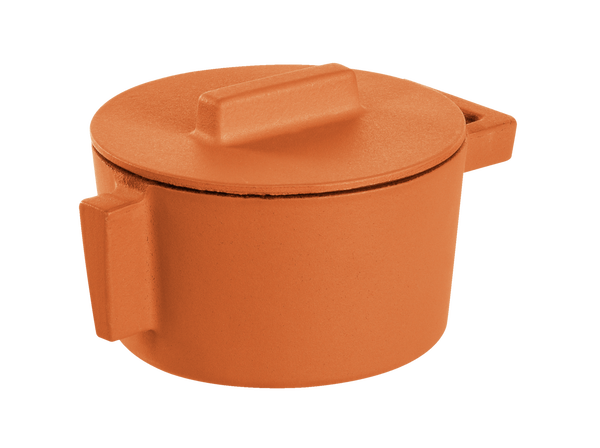 Saucepot 10cm with Lid Terra Cotto Cast Iron Curry