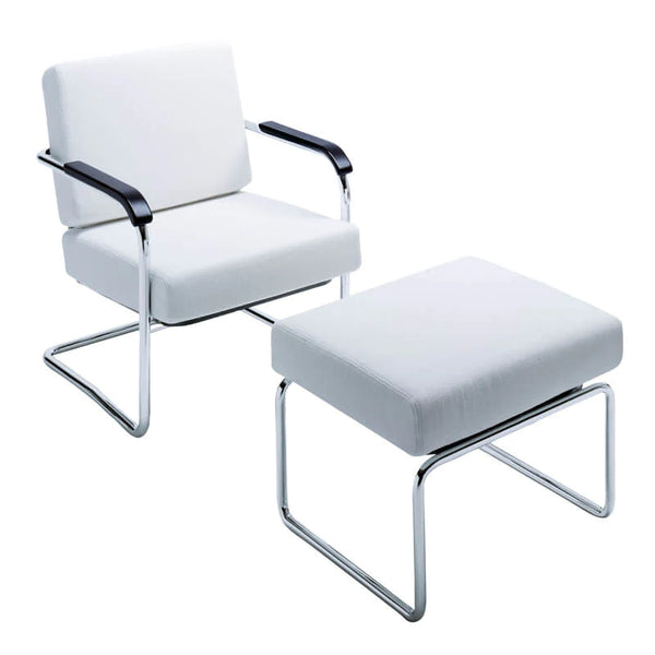 VCM Low Back Chair with Pouf