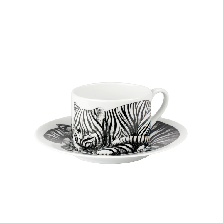 Tea cup High Fidelity Tigrato black/white