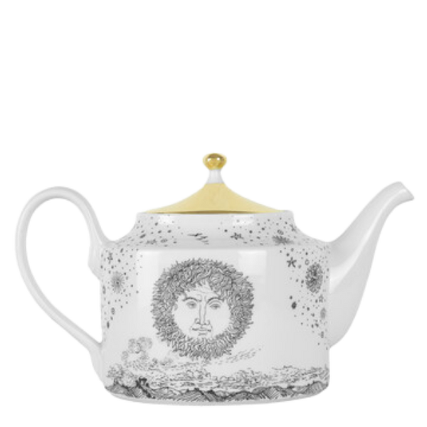 Teapot Tema Solitario black/white/gold