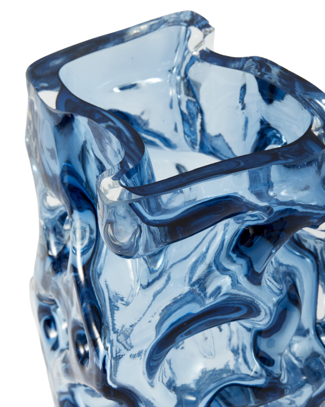 Vase Ice Dark Blue