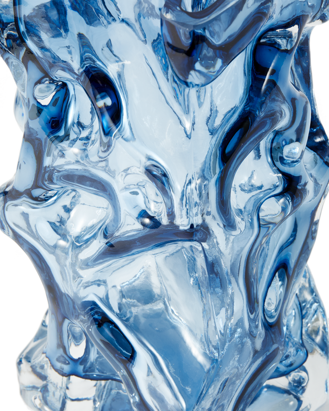 Vase Ice Dark Blue