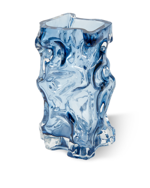 Vase Ice Dark Blue