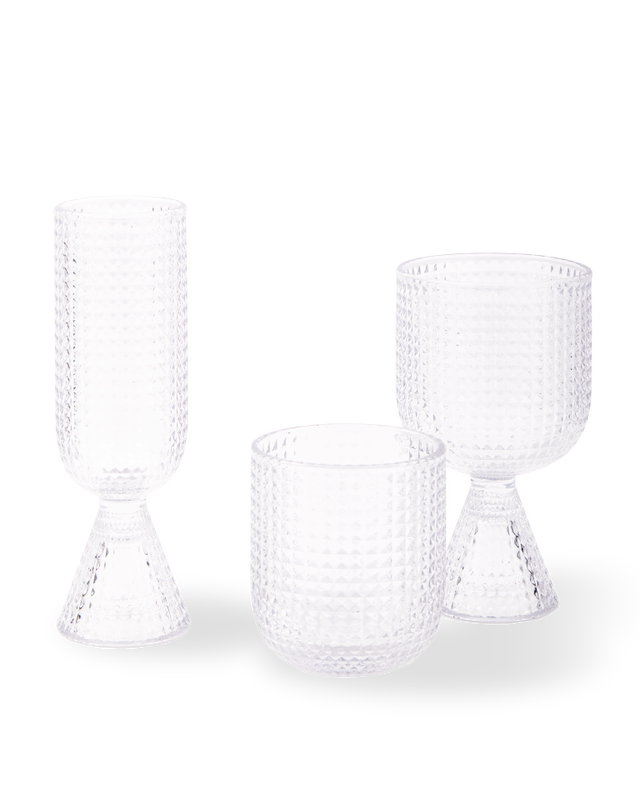 Wine Glasses Rooftop Clear Set 4