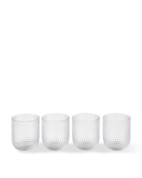 Tumblers Rooftop Clear Set 4