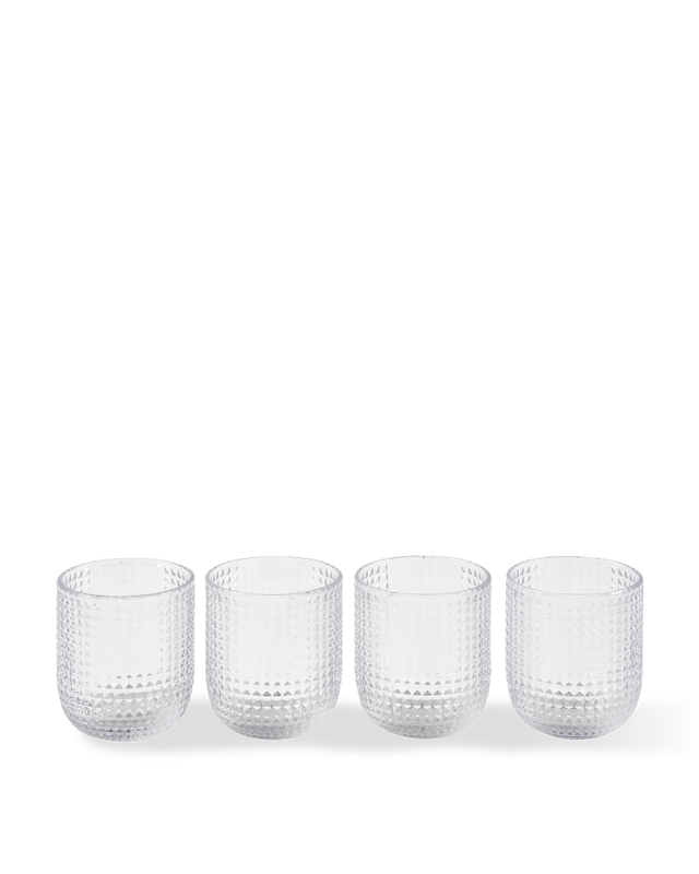 Tumblers Rooftop Clear Set 4