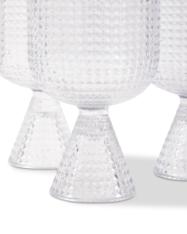 Wine Glasses Rooftop Clear Set 4