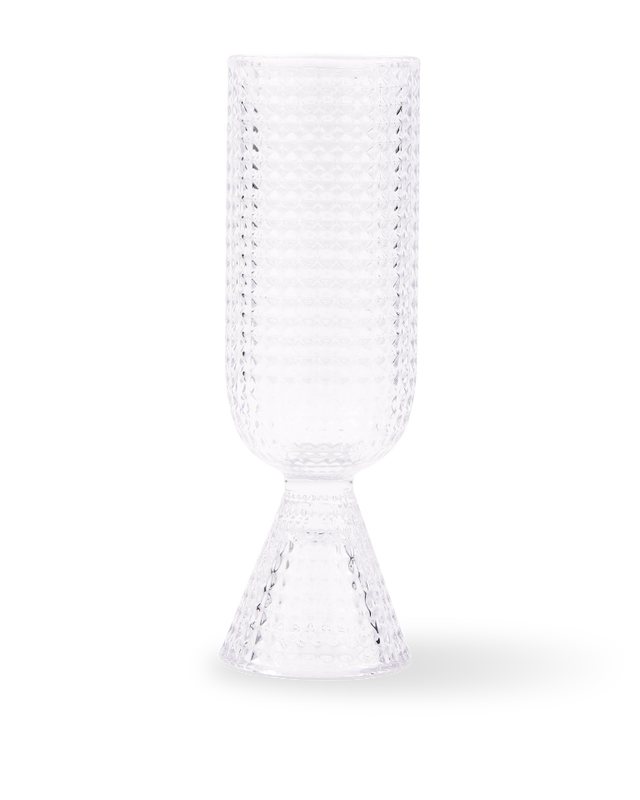 Champagne Glasses Rooftop Clear Set 4