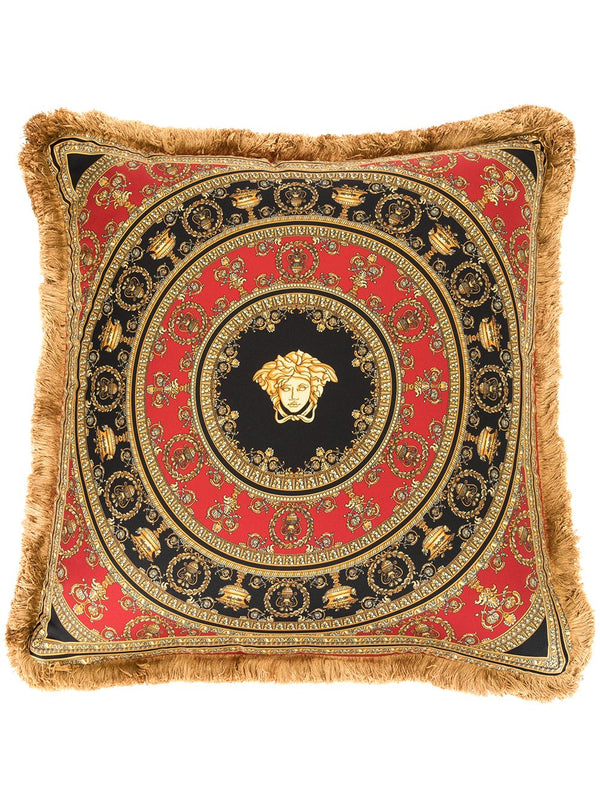 CUSHIONS I HEART BAROQUE GOLD RED BLACK