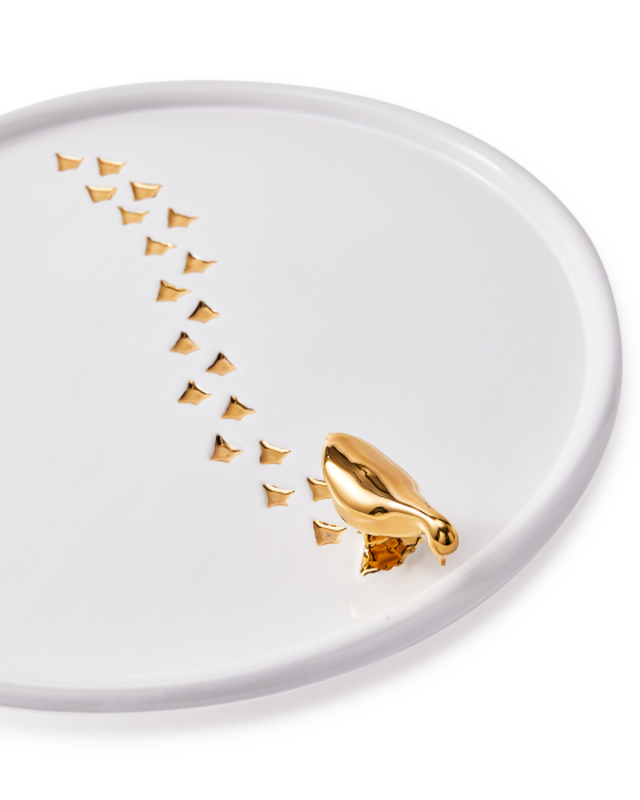 Walking Duck Plate Gold