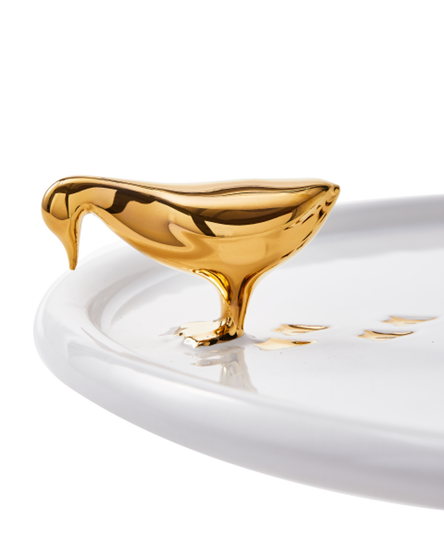 Walking Duck Plate Gold