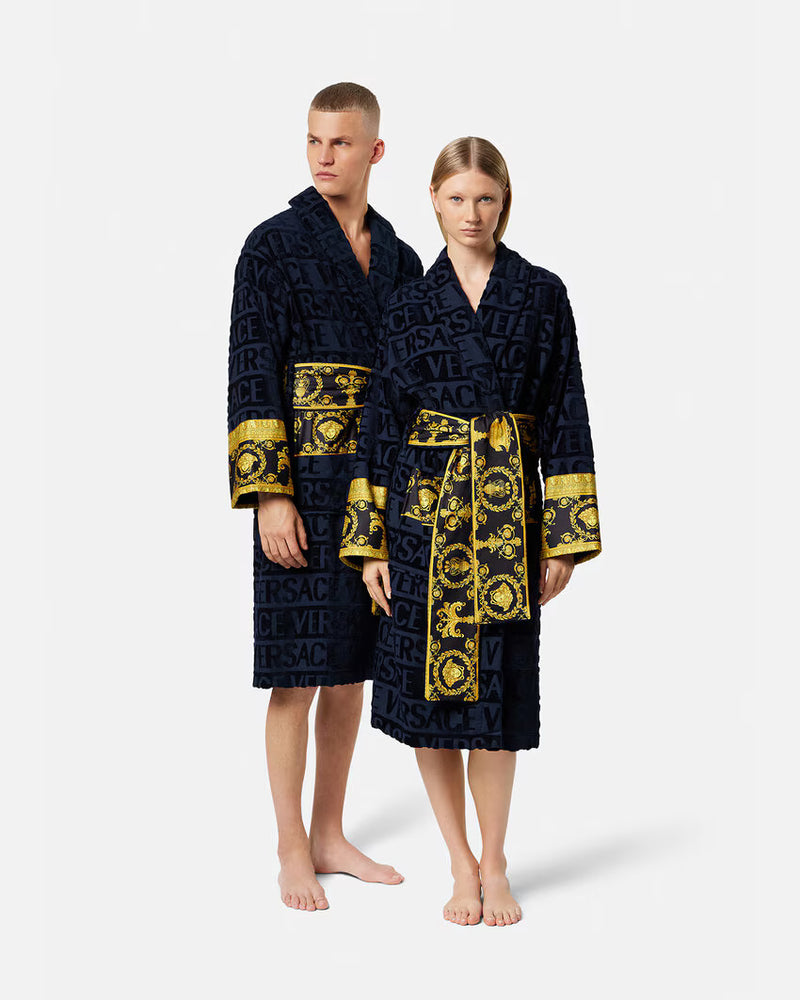 BATHROBE I HEART BAROQUE BLUE