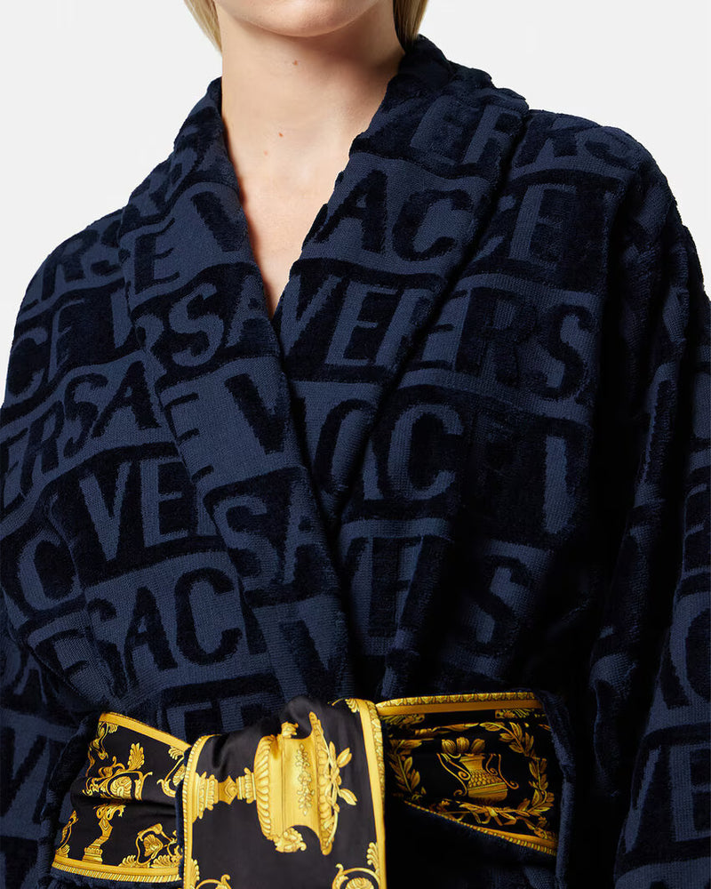 BATHROBE I HEART BAROQUE BLUE