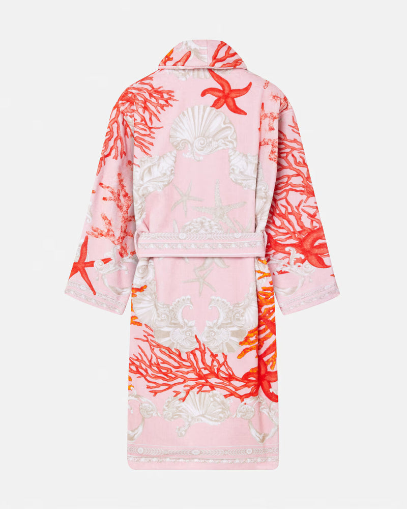 BATHROBE BAROCCO DE LA MER  HYDRANGEA CORAL BONE