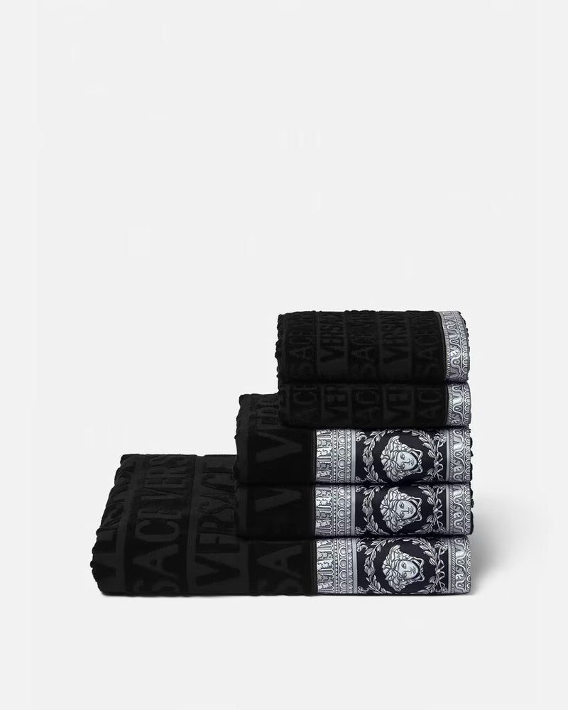 BATH SET (5PCS) I HEART BAROQUE BLACK