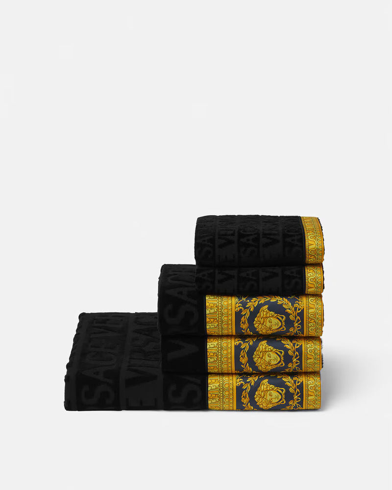 BATH SET (5PCS) I HEART BAROQUE BLACK