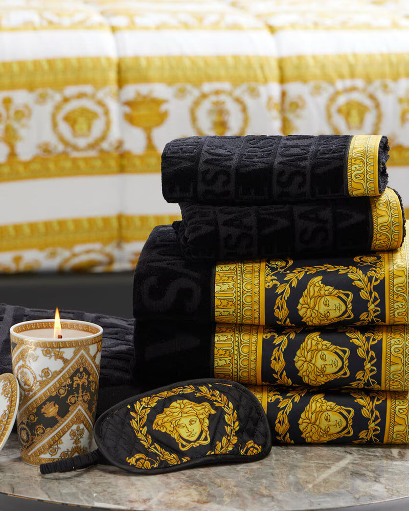 BATH SET (5PCS) I HEART BAROQUE BLACK
