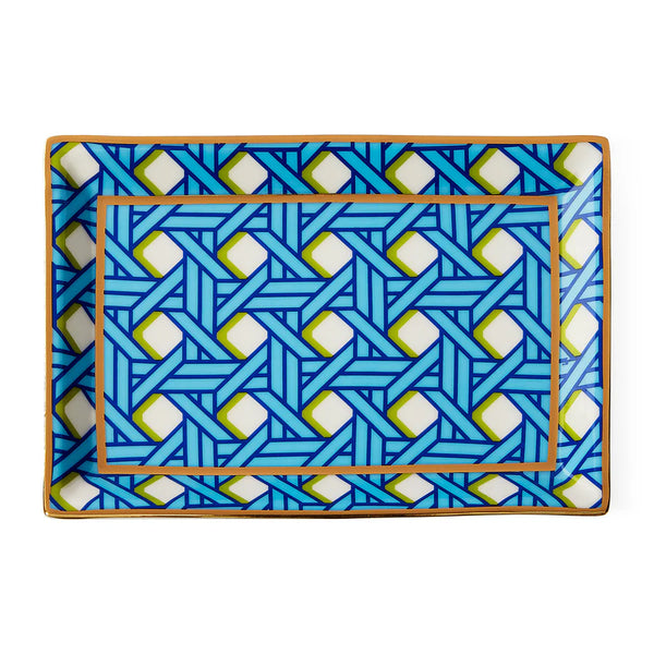 BASKETWEAVE RECTANGLE TRAY