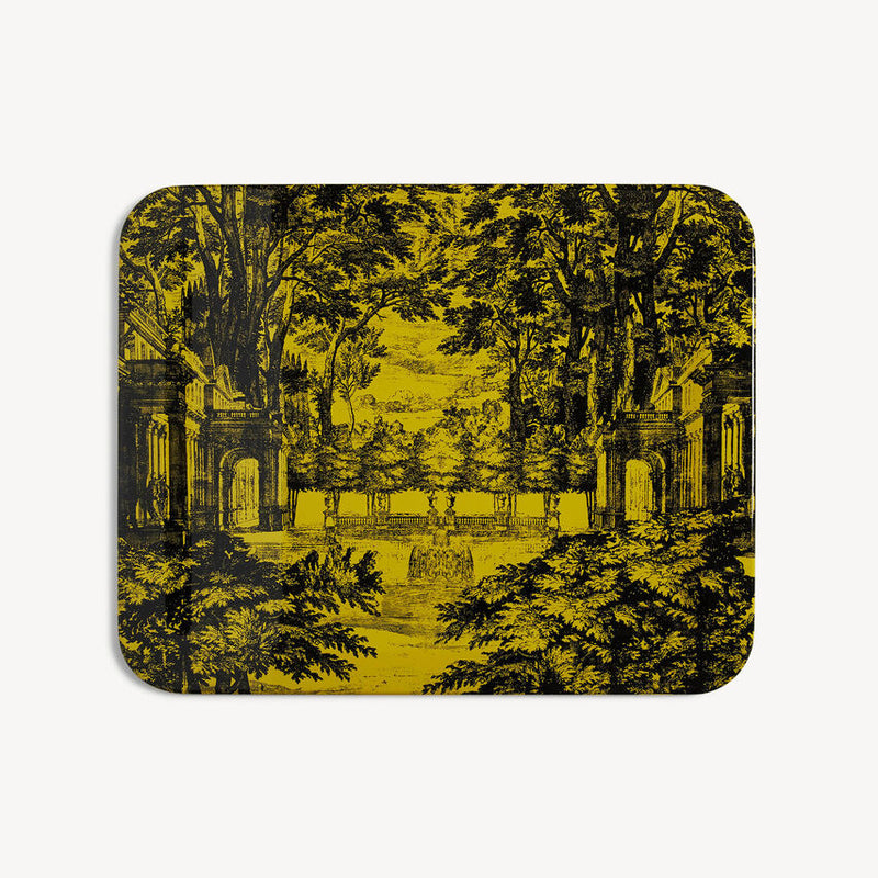 Tray Giardino Settecentesco black/yellow