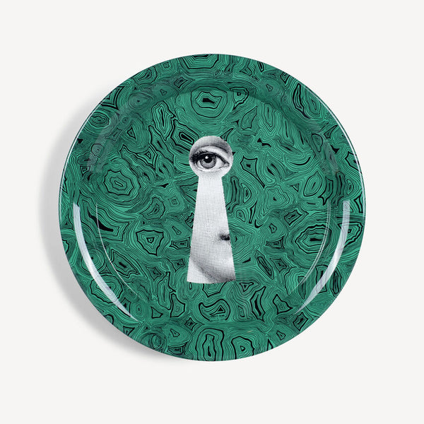 Tray Serratura on Malachite green