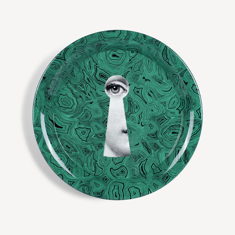 Tray Serratura on Malachite green