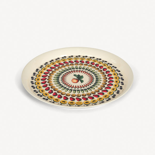 Tray diam.60 Giostra di Frutta color on ivory