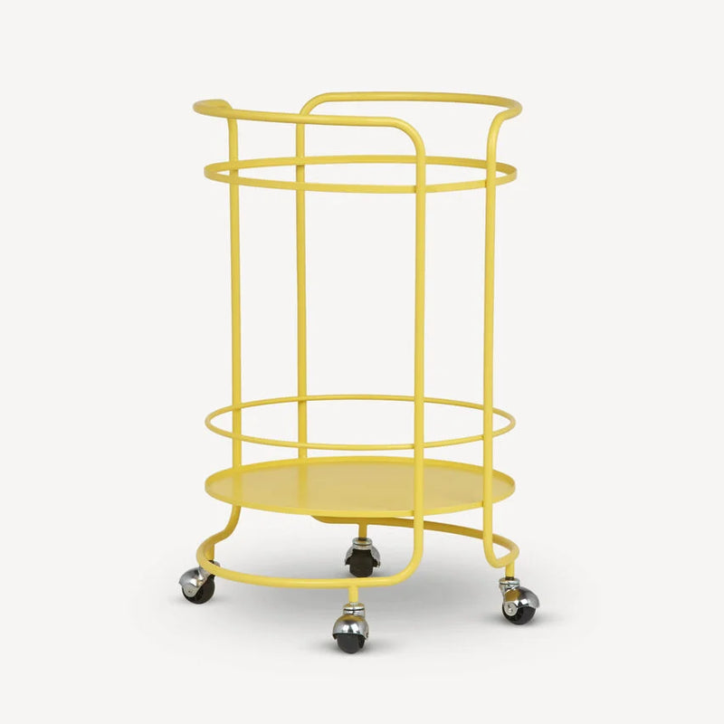 Round Trolley Matte Yellow