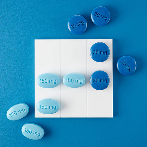 FULL DOSE ACRYLIC TIC TAC TOE SET - BLUE MULTI - 34047