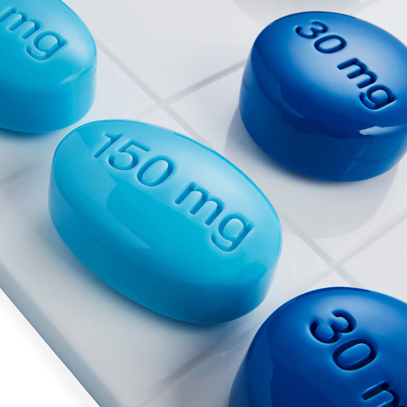 FULL DOSE ACRYLIC TIC TAC TOE SET - BLUE MULTI - 34047