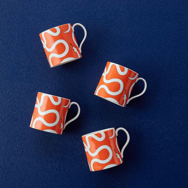 EDEN MUGS - SET OF 4 - ORANGE - 33119