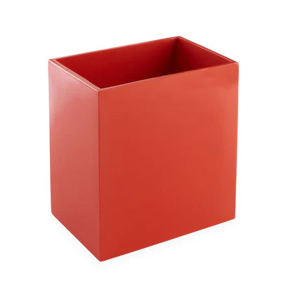 Lacquer Waste Basket Orange