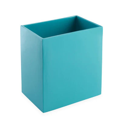 Lacquer Waste Basket Robins Egg