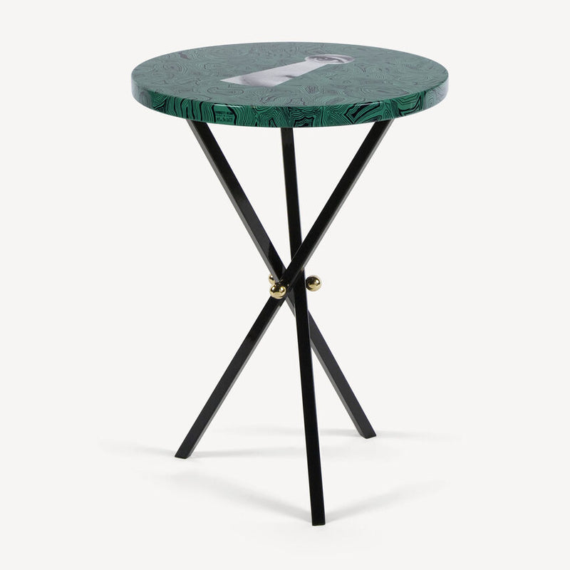 Table Top Serratura su Malachite verde