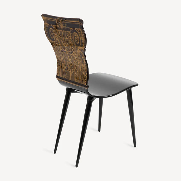 Chair Capitello Corinzio Black/White/Gold