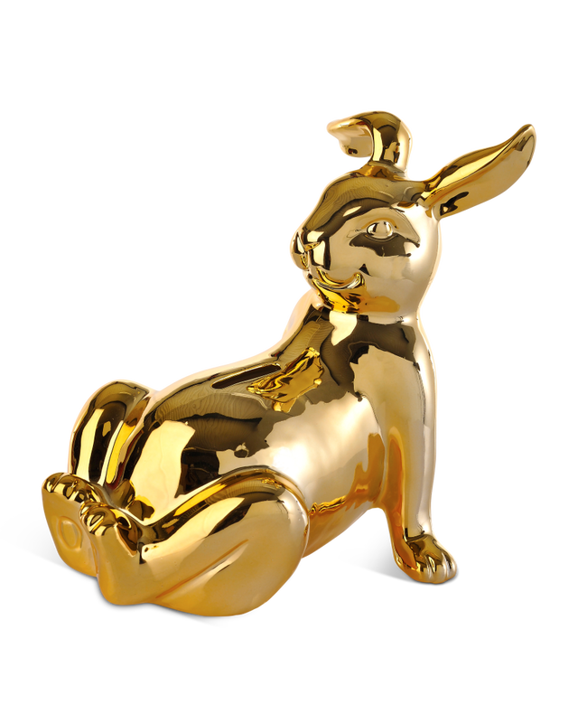 Bunny Belly Moneybox Gold