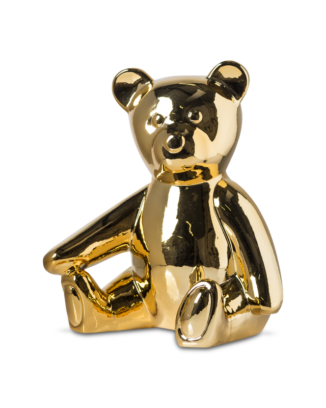 Teddy Moneybox Gold