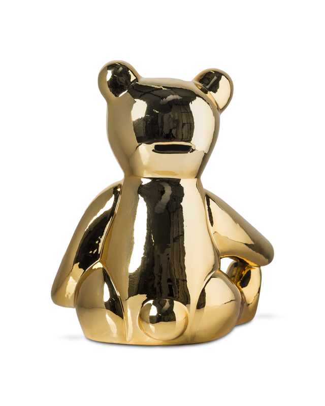 Teddy Moneybox Gold