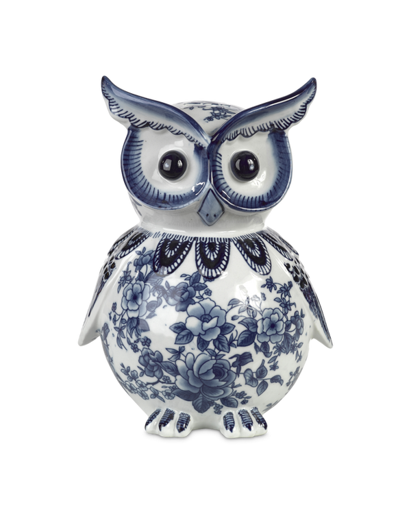 Owl Piggy Bank Dark blue