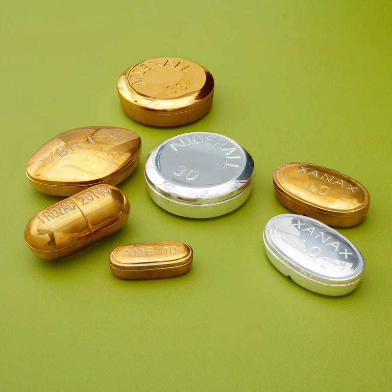 BRASS AMBIEN PILL BOX