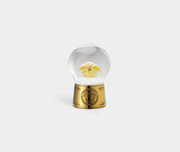 Golden Medusa Glass Snow Globe Small