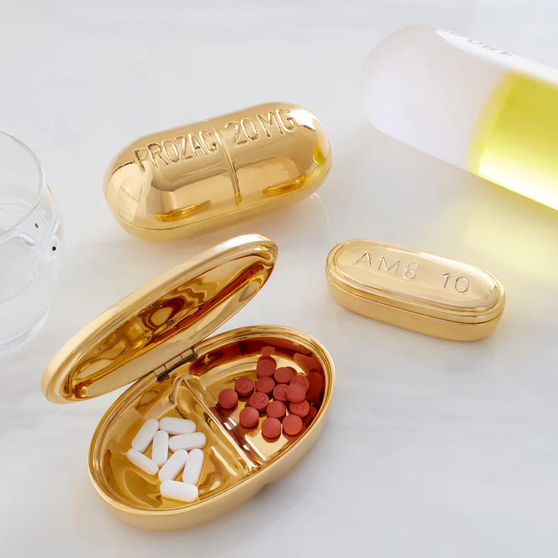 BRASS AMBIEN PILL BOX