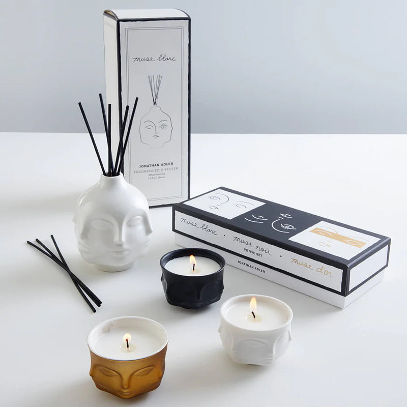 MUSE VOTIVE CANDLE SET OF 3 MULTI