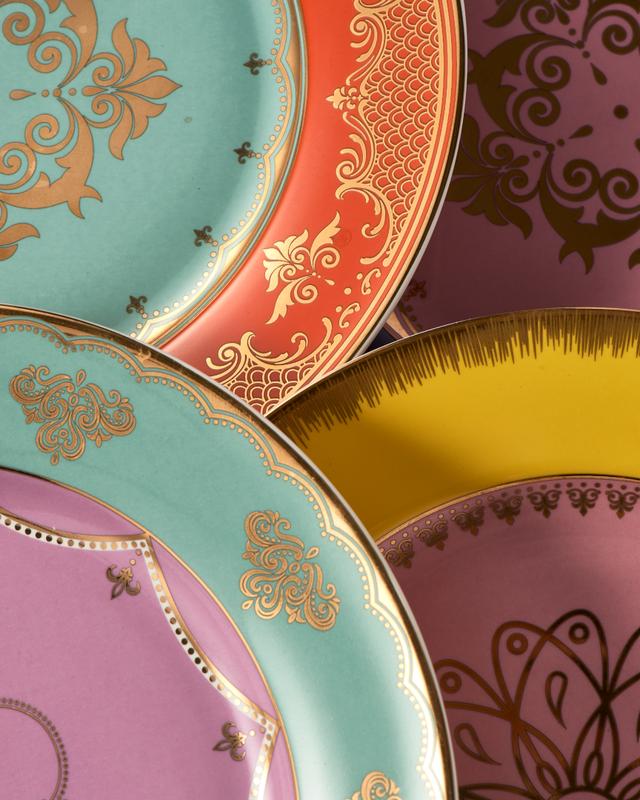 Grandpa Side Plates Multi-colour