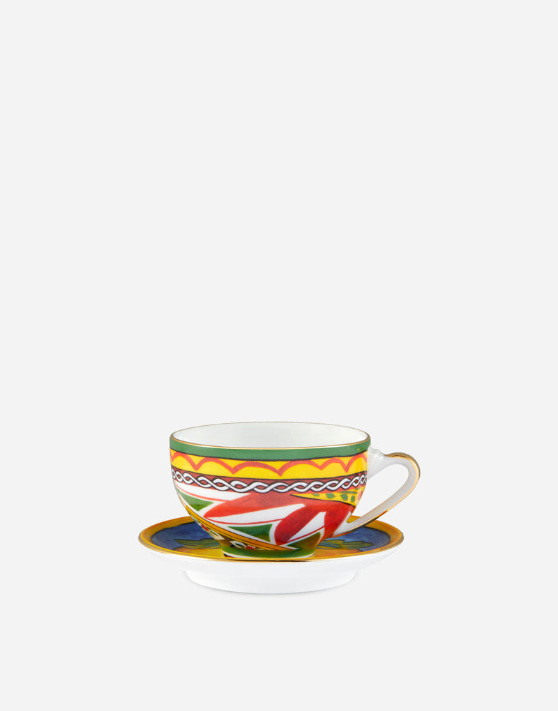 Carretto Teacup and Saucer Set Limoni