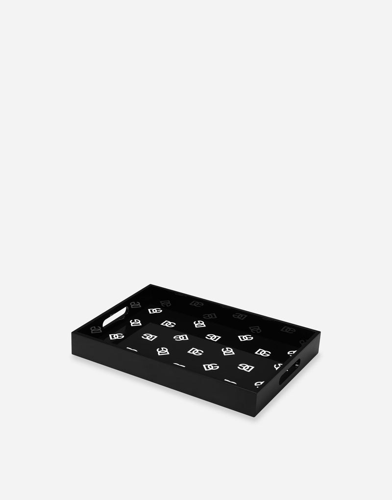 DG Logo Black Rectangular Tray