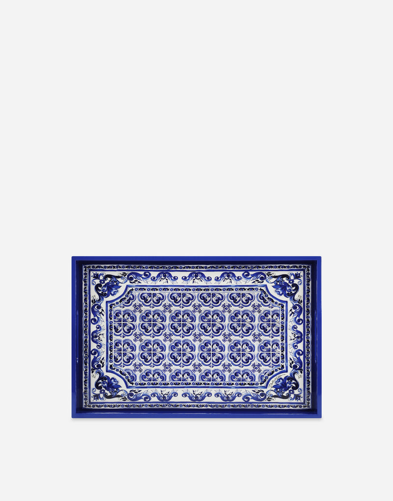 Mediterranean Blue Rectangular Tray